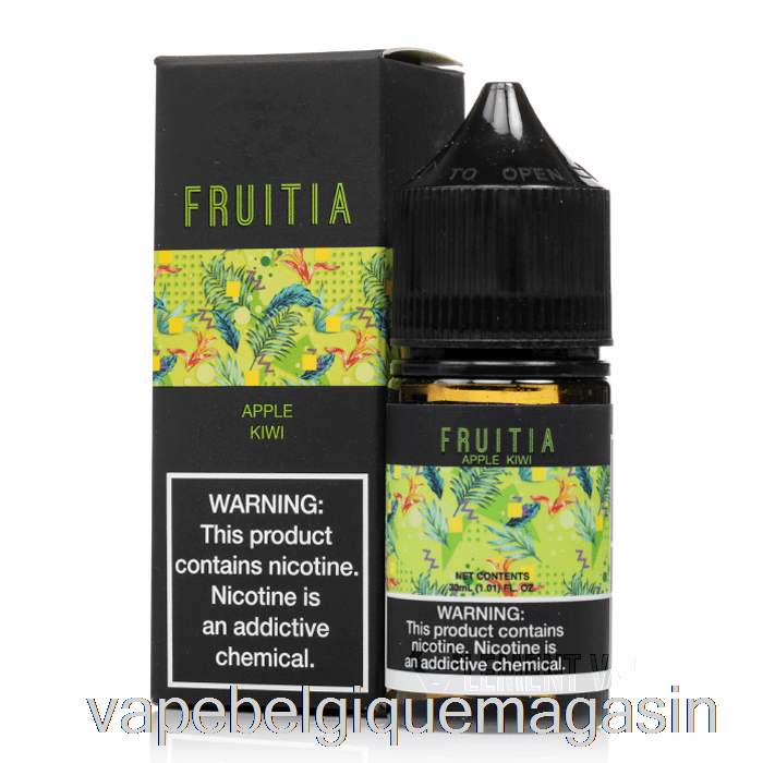 Vape Belgique Pomme Kiwi - Sels De Fruitia - 30ml 35mg